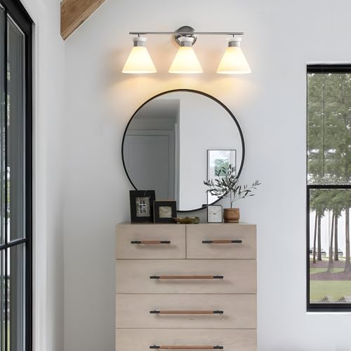 Nickel Bathroom Vanity Light Fixtures