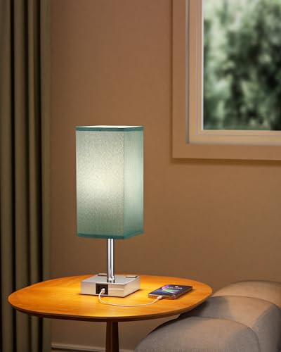 Turquoise Touch Table Lamp for Bedroom