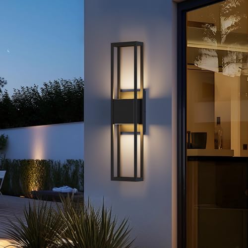 27.5 Inch Modern Outdoor Wall Light 3000K 1000LM 20W Integrated LED
