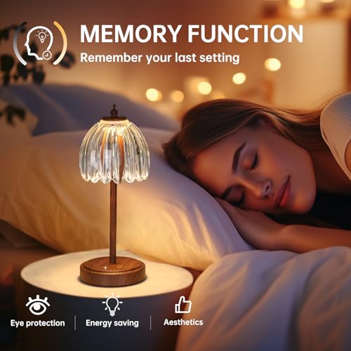 Tulip Table Lamp with 5200mAh Battery & Touch Control