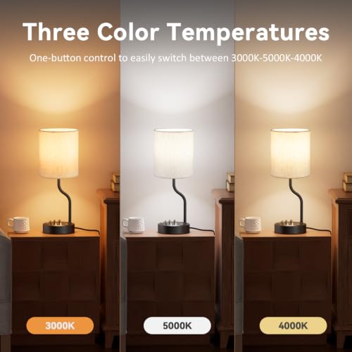 Bedside Lamps for Bedroom Set of 2 (2 Count)