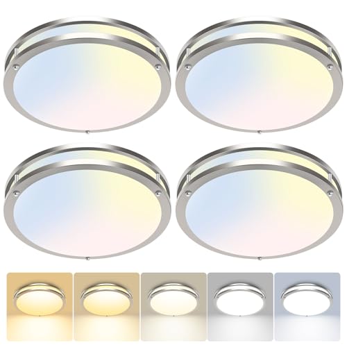 4 Pack Flush Mount Ceiling Light Fixture