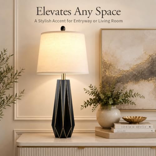 28'' Black Table Lamp for Living Room