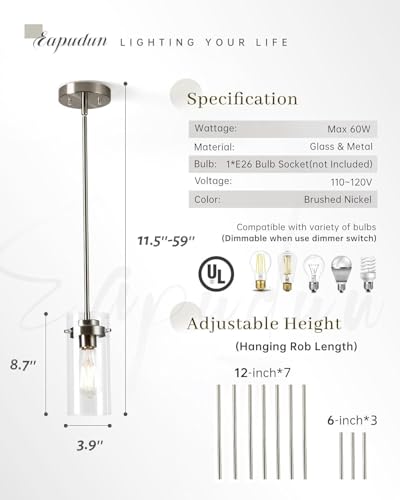 Pendant Lights Kitchen Island (3 Count)
