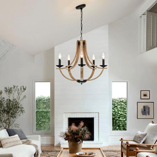 Farmhouse Chandeliers for Dining Room Light Fixture