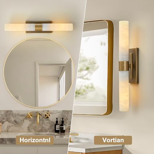 Natural Alabaster Wall Sconce