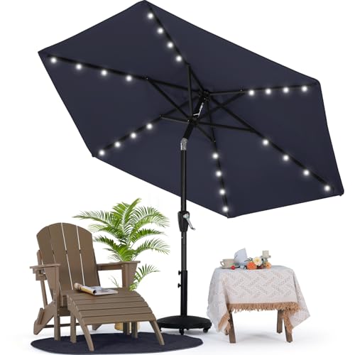 7.5ft Patio Umbrella with Solar Lights