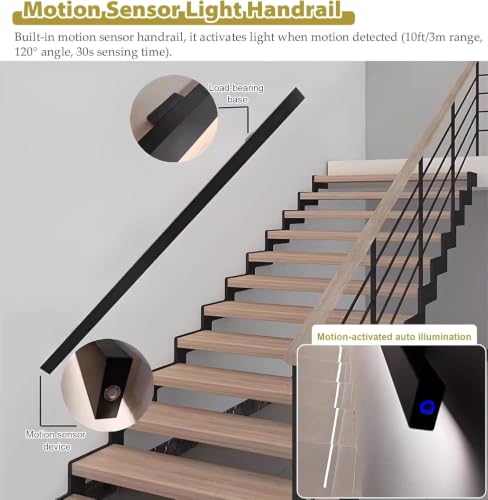 LED Motion Sensor Handrail Lights for Stairs