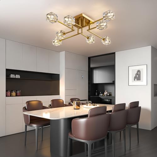 Gold Semi Flush Mount Ceiling Light