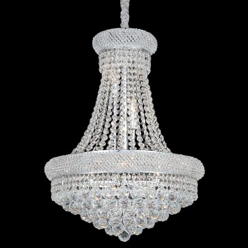 Chrome Crystal Chandeliers for Dining Room