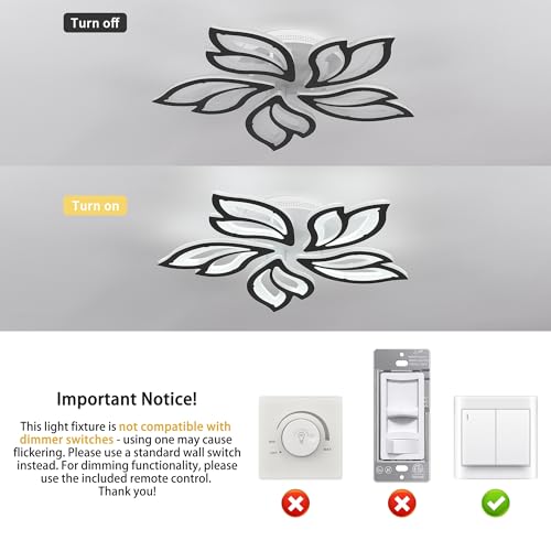 23.6" Modern LED Ceiling Light Fixture
