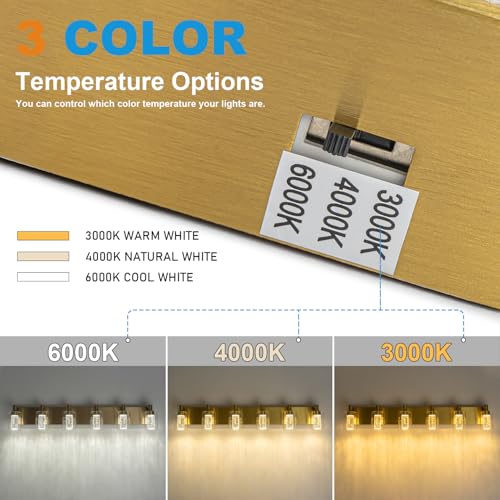 Vanity Light with 3 Color Modes