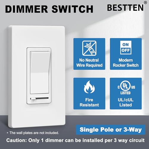 10 Pack Dimmer Light Switch (10 Count)