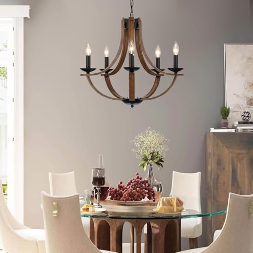 Farmhouse Chandeliers for Dining Room Light Fixture