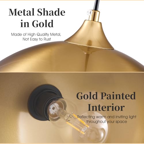Gold Pendant Light 2 Pack
