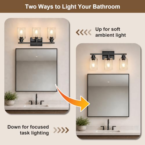 Modern Bathroom Light Fixtures Over Mirror