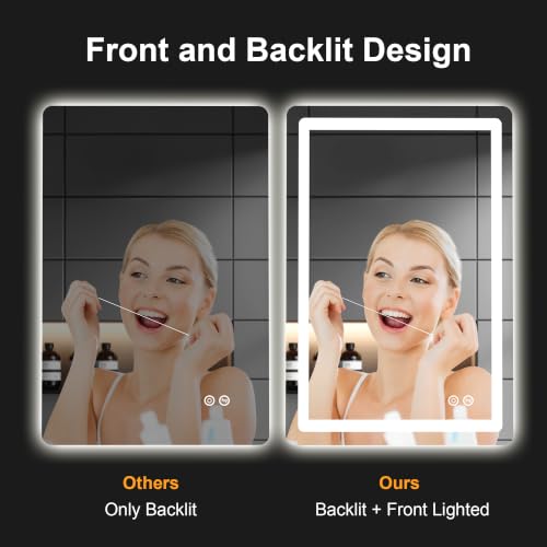 36"x24" LED Bathroom Mirror with Lights