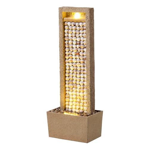Coastal Seashells Design Outdoor Water Fountain