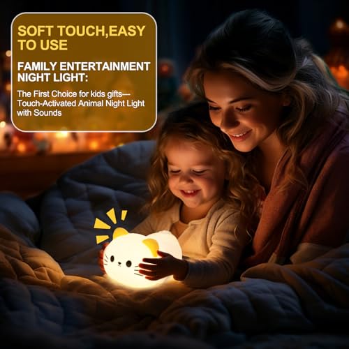 Cat Night Light & Lamp for Baby Nursery