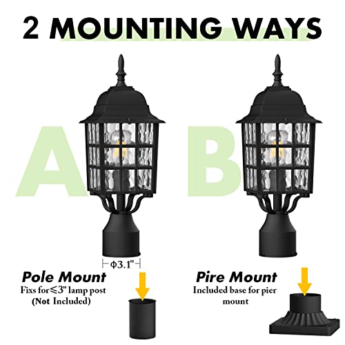 Dusk to Dawn Outdoor Post Lights (2 Count)