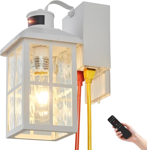 Porch Light with GFCI Outlet with Remote