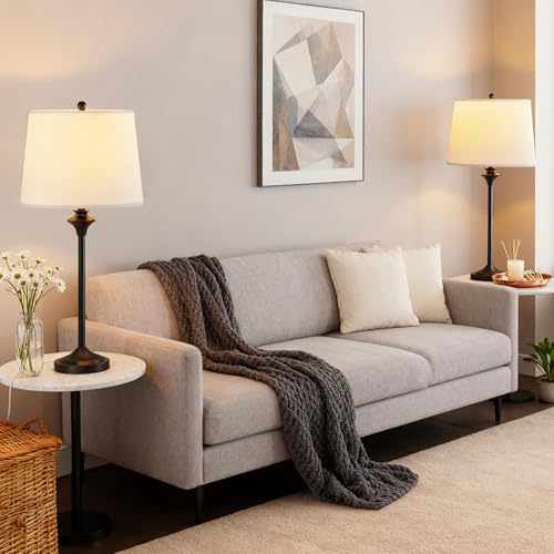 Table Lamps Set of 2 for Living Room (2 Count)
