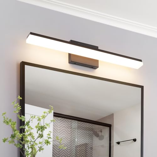 24in Modern LED Vanity Lights for Bathroom Black