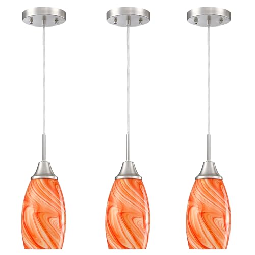 Mini Glass Pendant Light (3 Count)