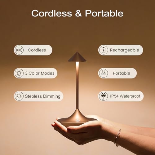 Rechargeable Cordless Table Lamp (2 Count)