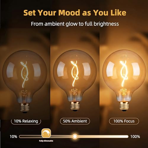 G125 G40 Oversized LED Edison Bulb (2 Count)