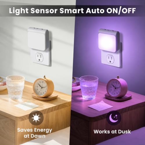 6 Packs Dimmable LED Night Lights Plug into Wall