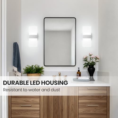 12 Inch Modern LED Wall Sconce (Brushed Nickel / 1 Pack)