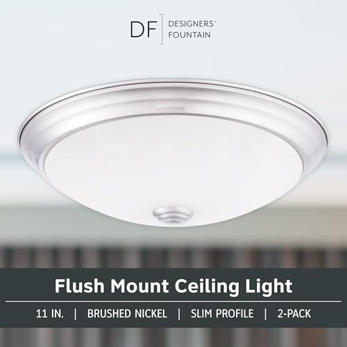 11 Inch Integrated LED Flush Mount Ceiling Light (2 Count)