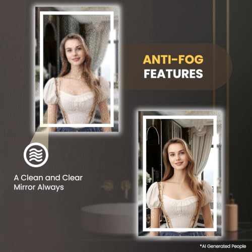 20"X30" LED Bathroom Mirror with Lights
