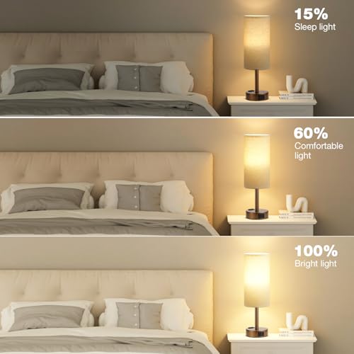 Brown Bedside Lamp for Bedroom