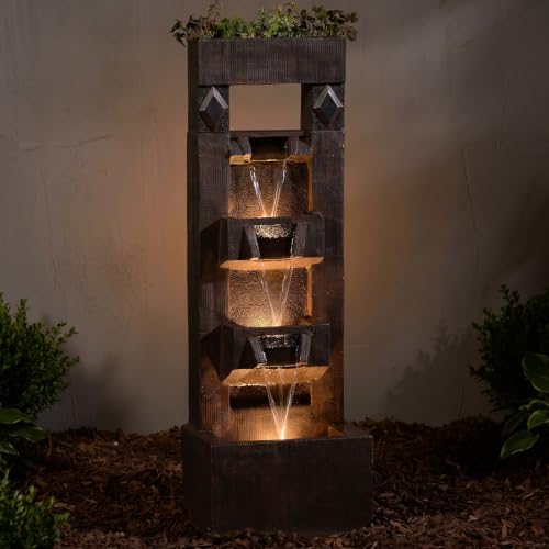 40.9 in Modern Outdoor Water Fountain
