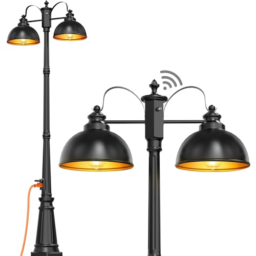 Dusk to Dawn Outdoor Lamp Post Lights with Outlet