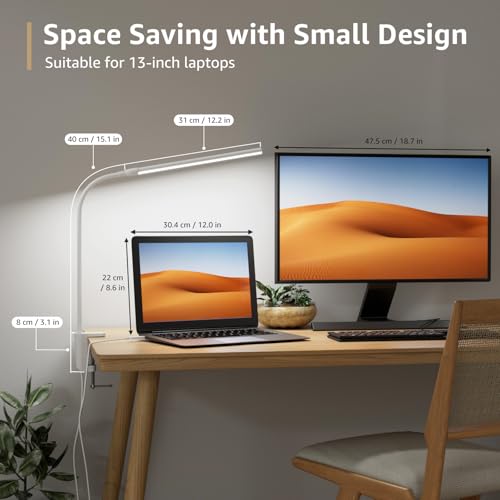Small Desk Lamp with Clamp