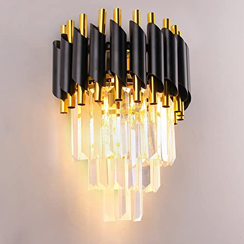 Black Crystal Wall Sconce