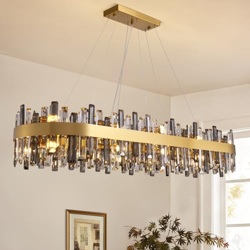 Gold Crystal Chandelier for Dining Room