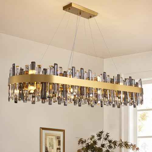 Gold Crystal Chandelier for Dining Room