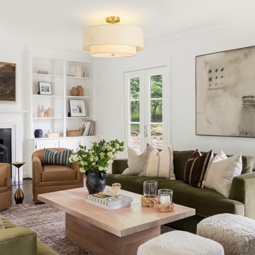 19.7" Semi Flush Mount Ceiling Light