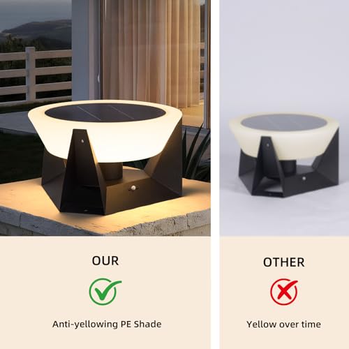 15" Solar Post Lights Outdoor
