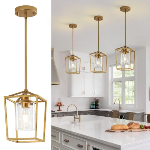 3 Pack Gold Pendant Lights (3 Count)