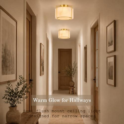 Gold Flush Mount Ceiling Light
