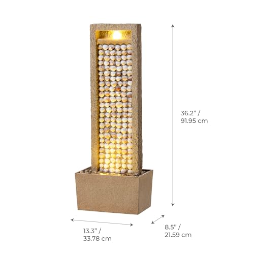 Coastal Seashells Design Outdoor Water Fountain