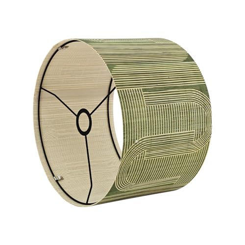 Modern lamp Shade Abstract Green Geometric Art Deco 13.8 * 9Inch