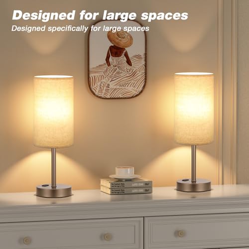 17.4" Brown Lamp for Bedroom