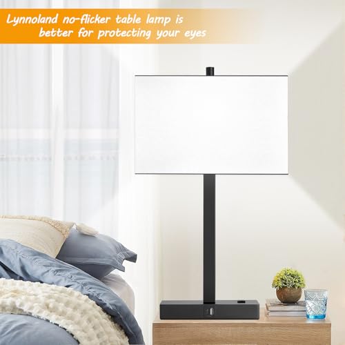 21" Set of 2 Table lamp with USB A+C & AC Outlets (2 Count)