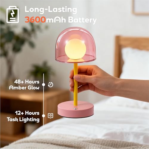 Pink Rechargeable Lamp
